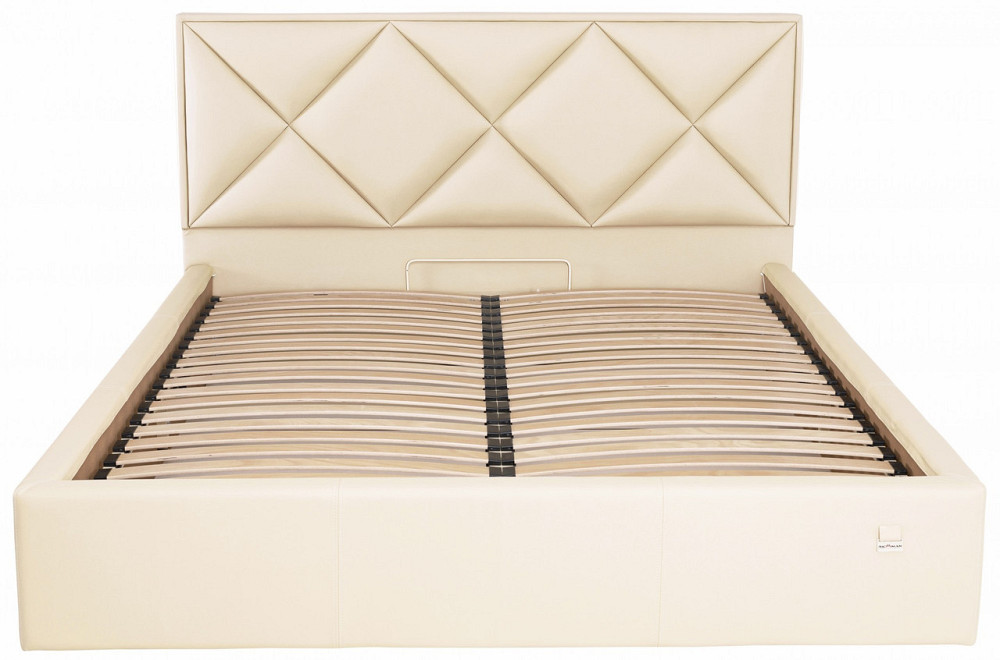 Кровать Двуспальная Leeds Comfort 160 х 190 см Fly 2207 С подъемным механизмом и нишей для белья Бежевый Днепр - изображение 11