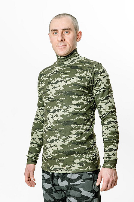 Водолазка мужская, камуфляж, начёс, топ Крохатушка одяг 52/54 Киев - изображение 1