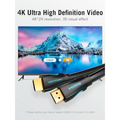 Кабель HDMI M - M, 15.0 м, V1.4, 4K 30Гц, PVC Vention Винница - изображение 2