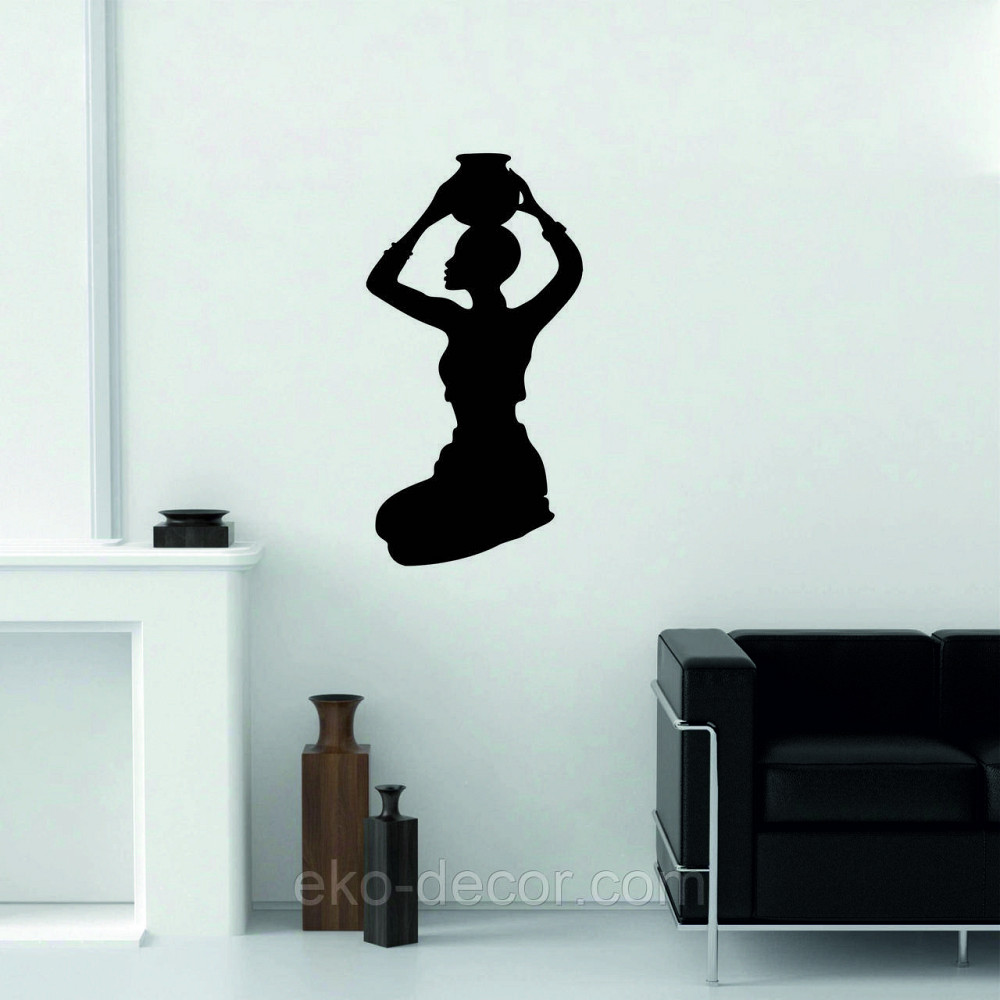 Декоративне настінне Панно «Дівчина з глечиком», Декор на стіну Київ - фото 2