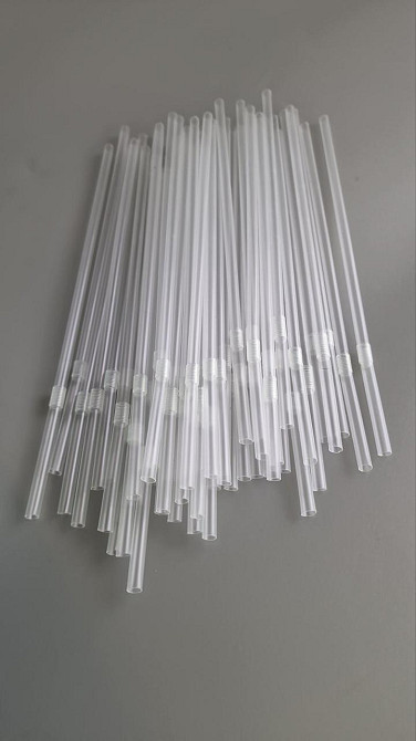 Трубочка для напоїв з гофрою d4.8 21см Прозорий (200 шт) Харків - фото 1