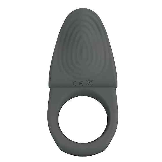 Эрекционное виброкольцо PRETTY LOVE Master Ring силиконовое, серое, 8.7 х 5 см Sex Aura Киев