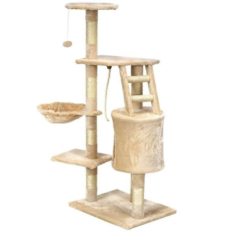 Ігровий комплекс для кішок AVKO Buffy когтеточка, будиночок, дряпка Бежевий Київ - фото 2