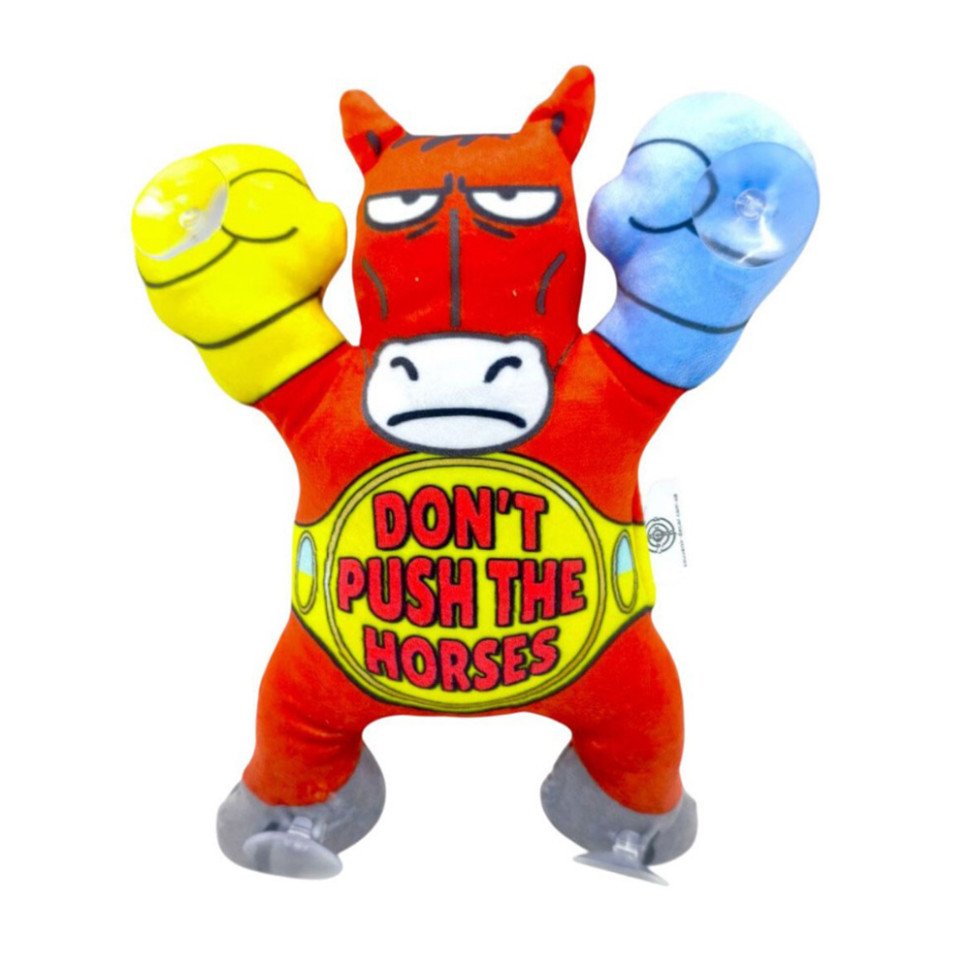 Дитяча м'яка іграшка "Кінь на липучках" DPTS-5(Red) розмір 22 см Вінниця - фото 1