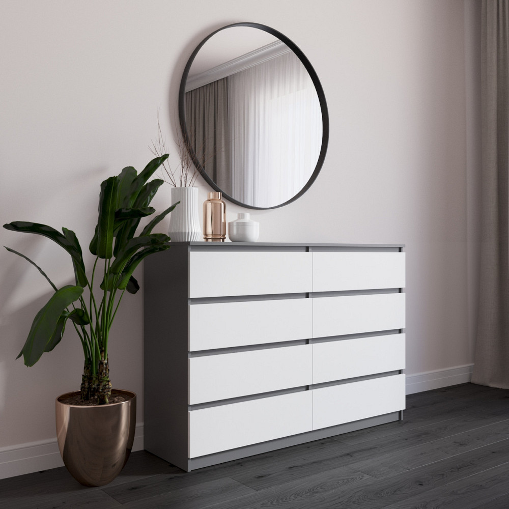 Комод VAYS R-8, 8 шухляд без ручок, ЛДСП, 140×40×98 см – для спальні, вітальні, передпокою Львів - фото 8