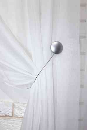 Магніти для штор і гардин (125м) Коло набір 2 шт Cріблястий (81-035) Київ