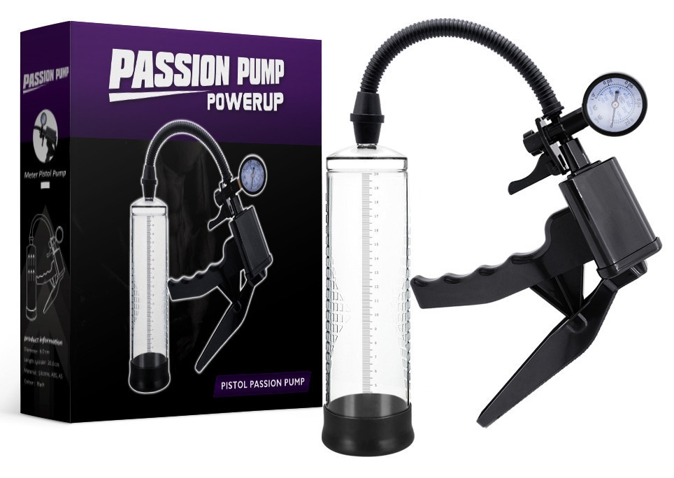 Вакуумна помпа з манометром CANWIN Passion Pump Powerup - P538 Sex Aura Київ - фото 1