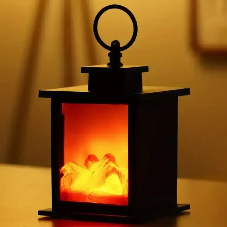 Декоративная лампа с эффектом пламени, размер 14×14×24,5 см Коломия - фото 1