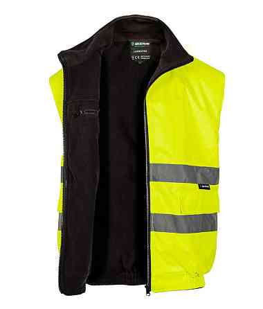 Жилет сигнальный двусторонний утепленный светоотражающий Sizam Leicester L Ровно
