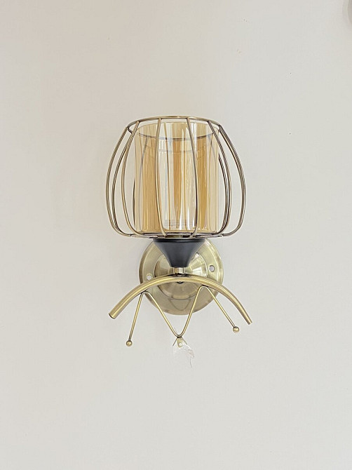 VALESO Настінне бра на 1 плафон B-91186/1 бронза+чорний Коломия - фото 1