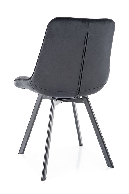 Стілець MONTI VELVET чорний каркас/чорний BL.19 Київ - фото 4