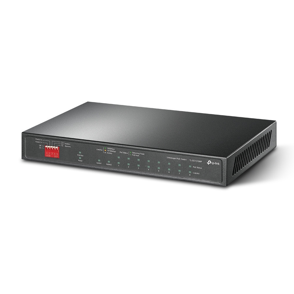Комутатор TP-Link TL-SG1210MP (9хGE PoE+, 1xSFP/GE, 1xGE, max PoE 123W) Ні Харків - фото 2