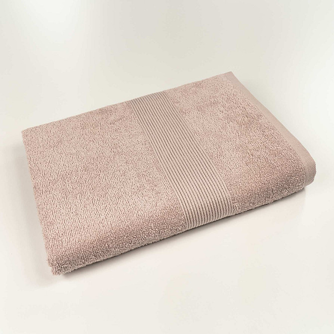 Комплект махровых полотенец с бордюром 2шт GM Textile 50х90см, 70х140см 400г/м2 (Капучино) Сумы - изображение 7