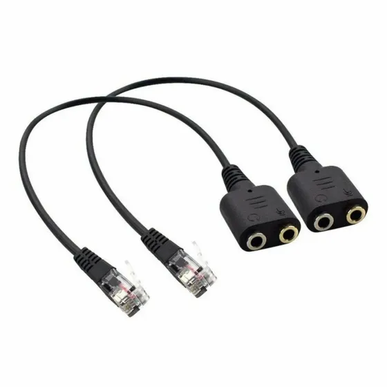 Адаптер RJ9 на 2x 3.5 мм для гарнітури IP-телефону Київ