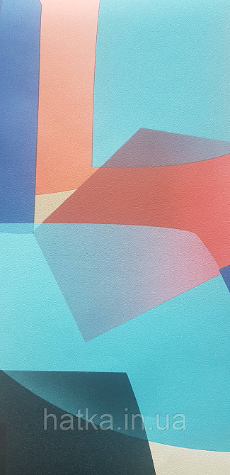 Обои виниловые на флизелине Rasch Clasik 0,53х10 абстракция фигуры голубые красные черные Киев - изображение 2