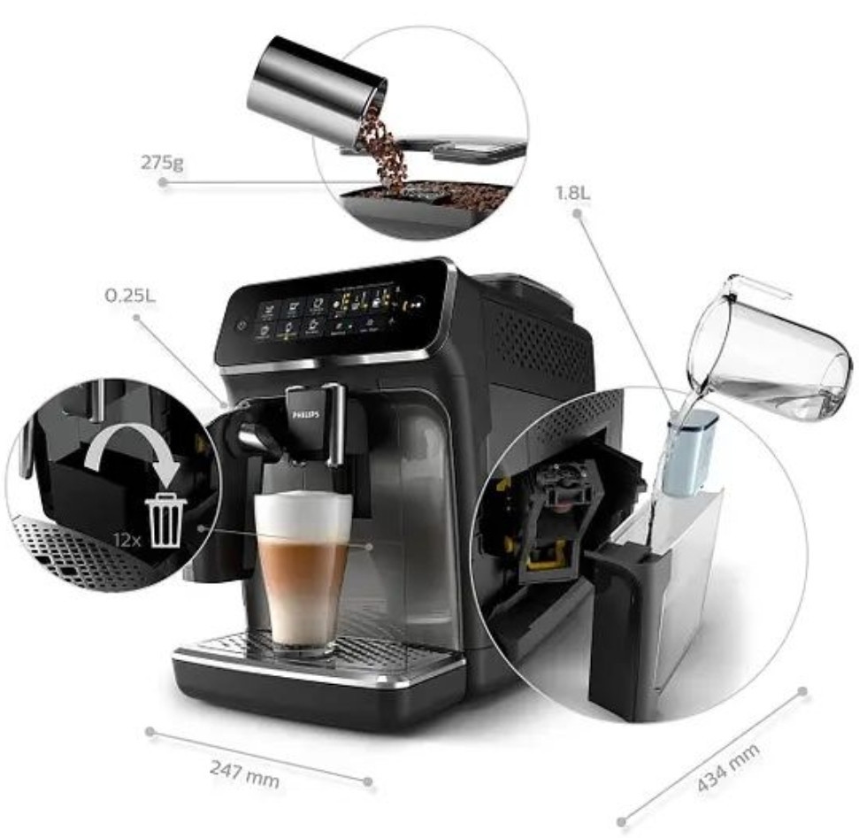 Кавомашина автоматична: Phillips EP3242/60 Харків - фото 4