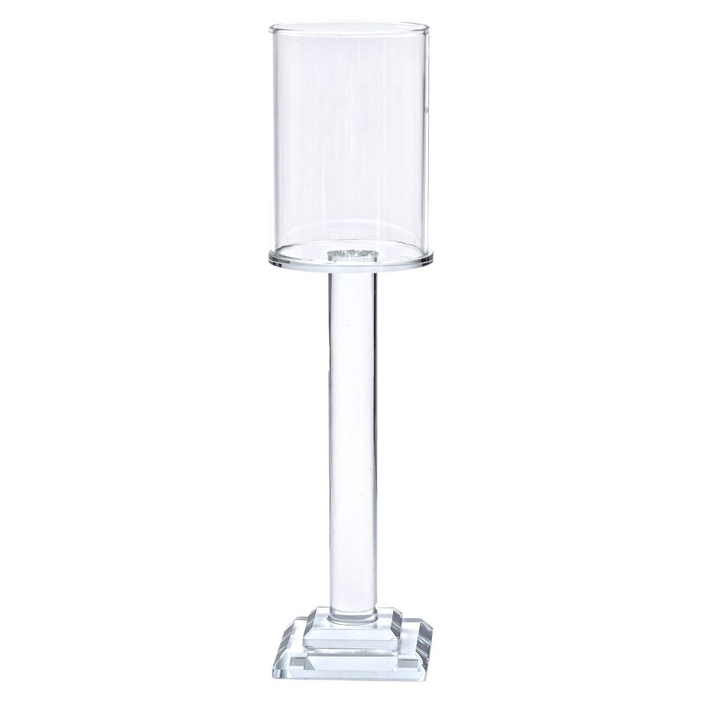 Yiwu Підсвічник скляний на ніжці 6.5×26 см підсвічник келих декоративний прозорий HP-4-42L Коломия - фото 2