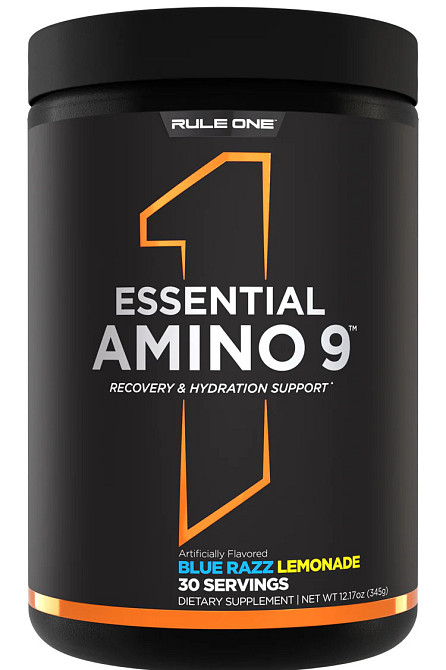 Комплекс аминокислот Rule One Essential Amino 9 345 г blue razz lemonade Луцк - изображение 1