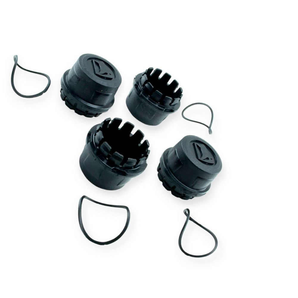 Колпачок ВАЗ 2108 с уплотнит.кольцом и эмблемой Bagis (к-т 4шт) черный, черный лого ступицы Мукачево - изображение 1