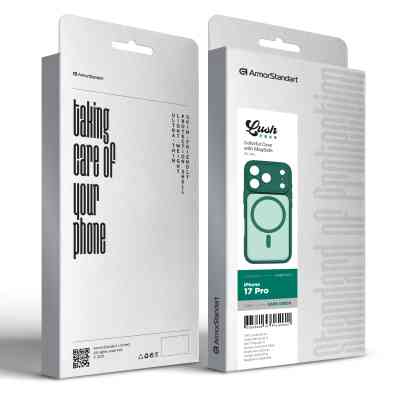 Чехол для мобильного телефона Armorstandart Lush MagCase Apple iPhone 17 Pro Dark Green (ARM87491) Винница