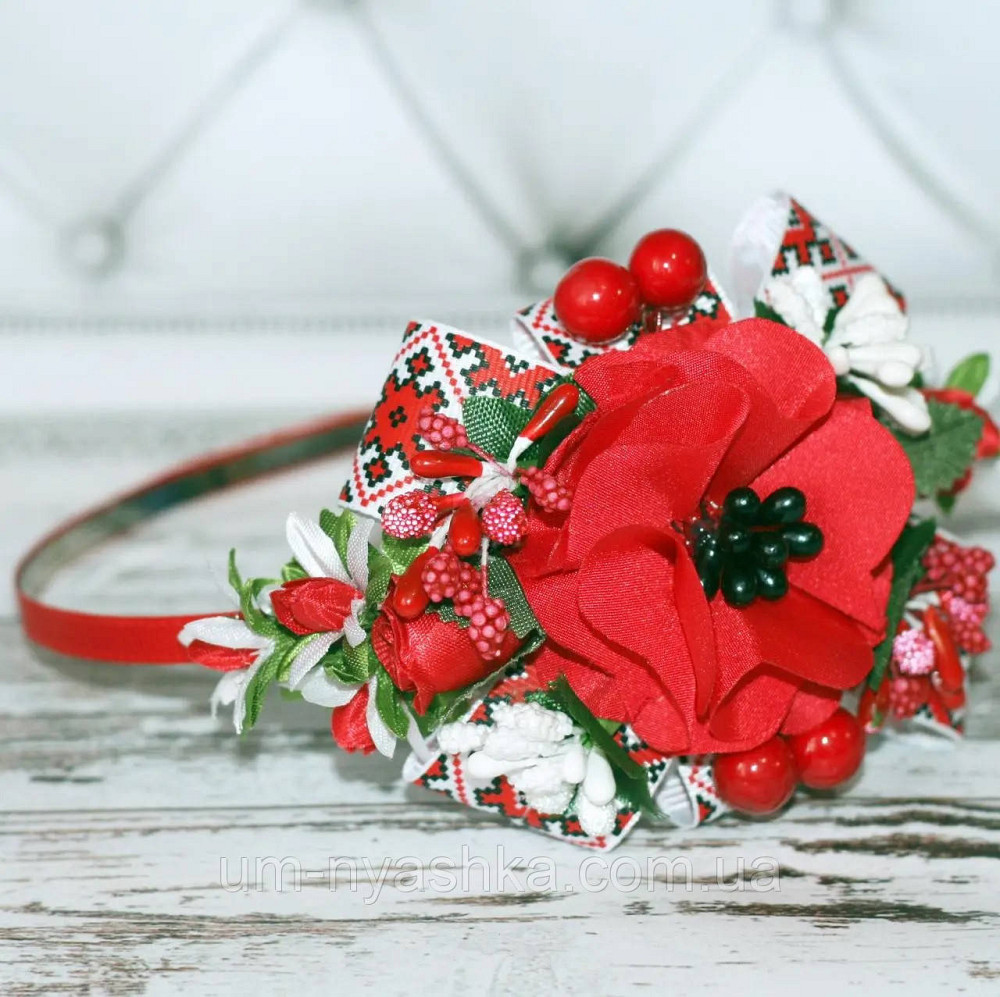 Обруч з трояндочками "Половинка" Кривий Ріг - фото 1