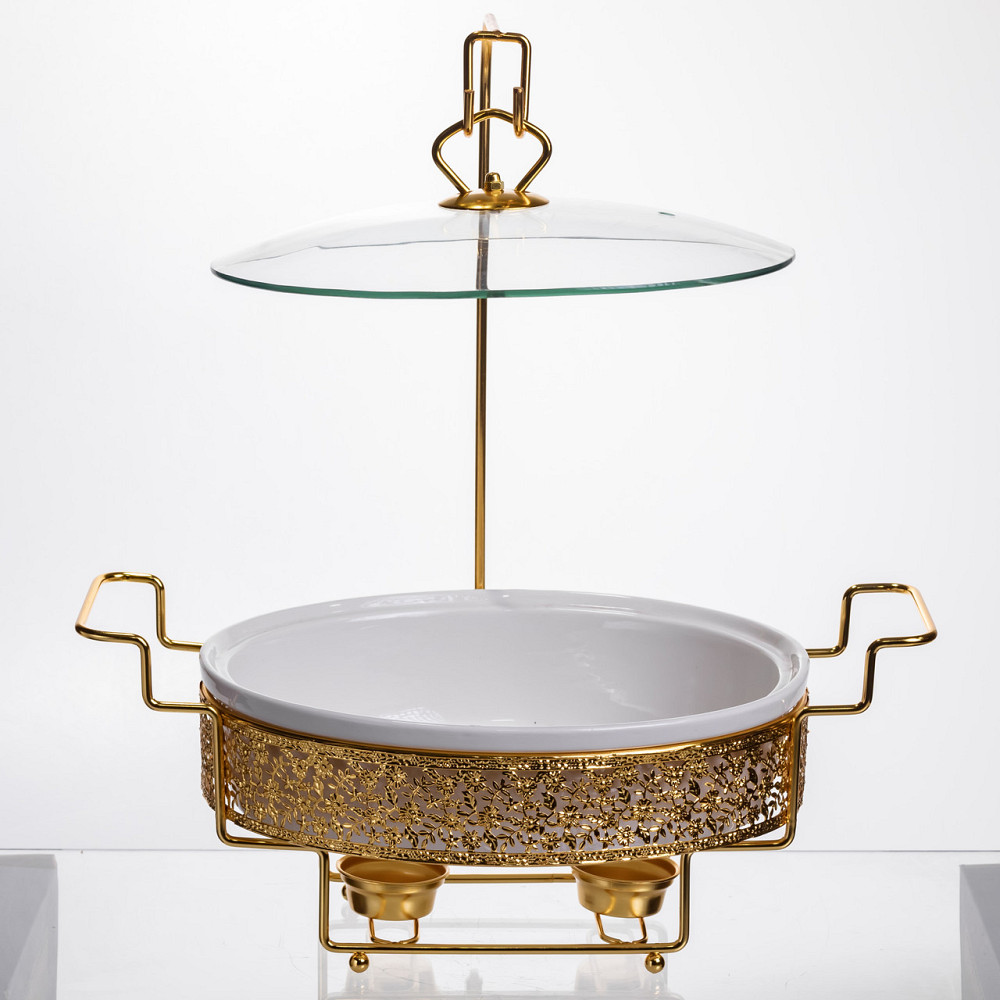 Yiwu Марміт порцеляновий настільний овальний 2 л на підставці YL-75 Коломыя - изображение 2