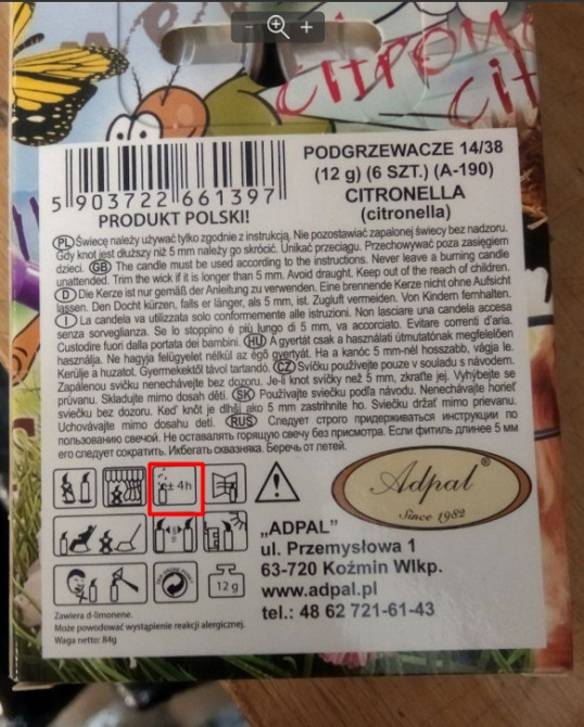 Свечи антимоскитные с цитронеллой, 6 шт Днепр - изображение 7