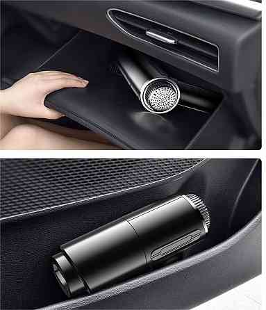 Ручний автомобільний пилосос в автомобіль від прикурювача ,мережевий автопилосос в машину 120 Вт,чорний Кам'янець-Подільський