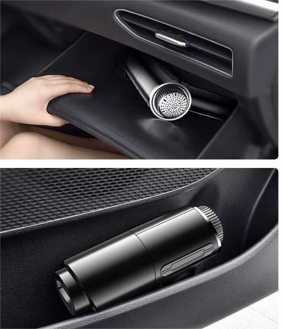 Ручний автомобільний пилосос в автомобіль від прикурювача ,мережевий автопилосос в машину 120 Вт,чорний Кам'янець-Подільський - фото 4