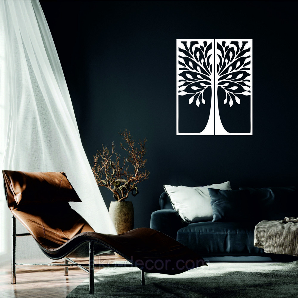 Декоративне настінне 3D Панно «Дерево»  Декор на стіну з об'ємом Київ - фото 1