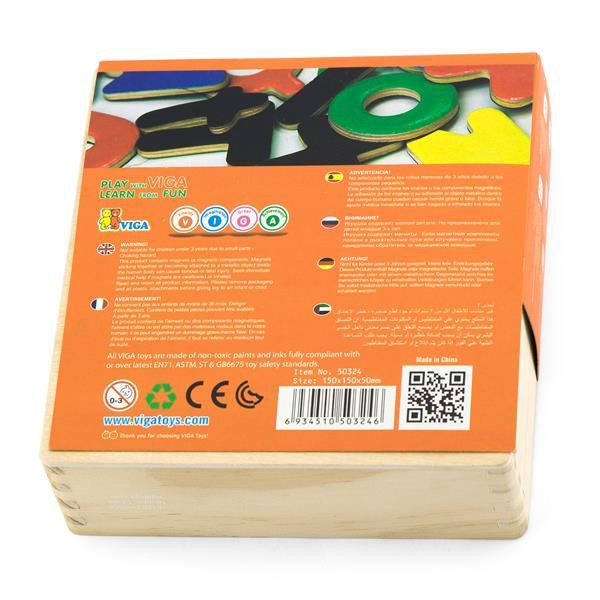 Набор магнитных букв Viga Toys Английский крупные и малые 52 шт. (50324) Харьков - изображение 3