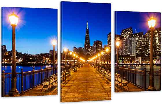 Модульна картина у вітальню/ спальню Нічна естетика  Art-545_3 Київ