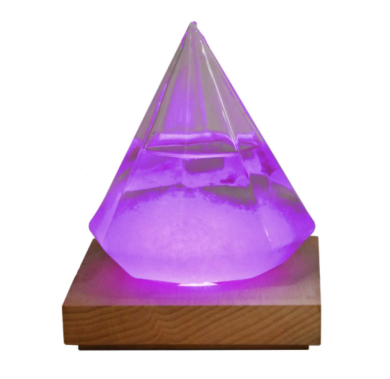 Барометры Штормгласс Кристалл Призма с LED подсветкой Storm glass Киев