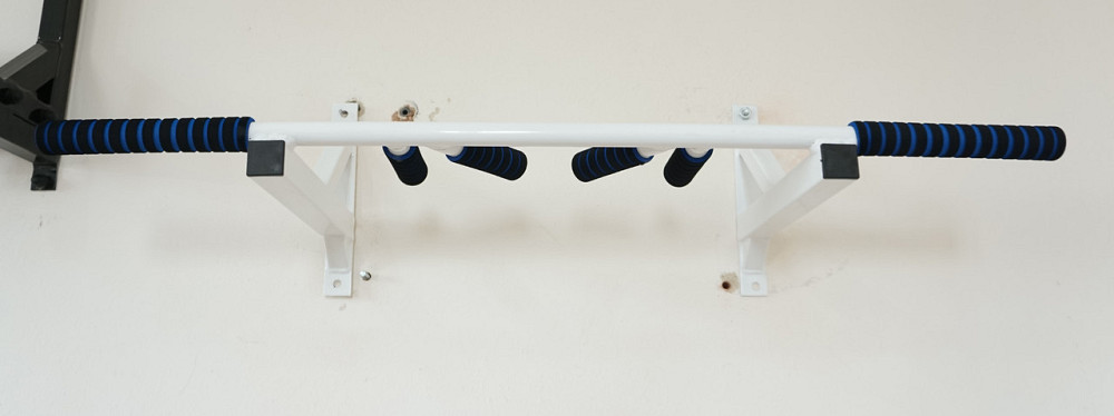 Турнік настінний прямий 3 хвата Спортивні стінки та турніки для дому Білий Київ - фото 2