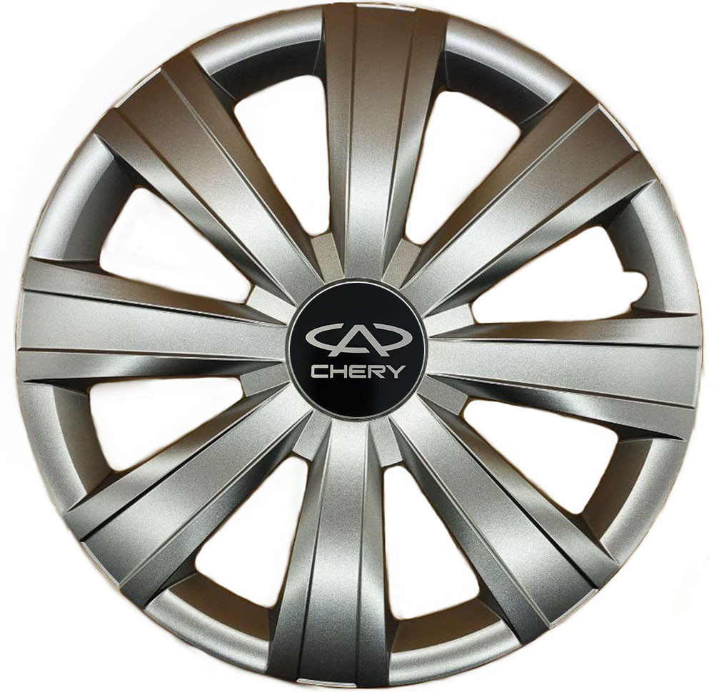 Автомобильные модельные колпаки R15 Chery 328 4шт, SJS, серебряные Киев - изображение 1