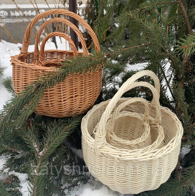 Набір плетених кошиків Київ - фото 1