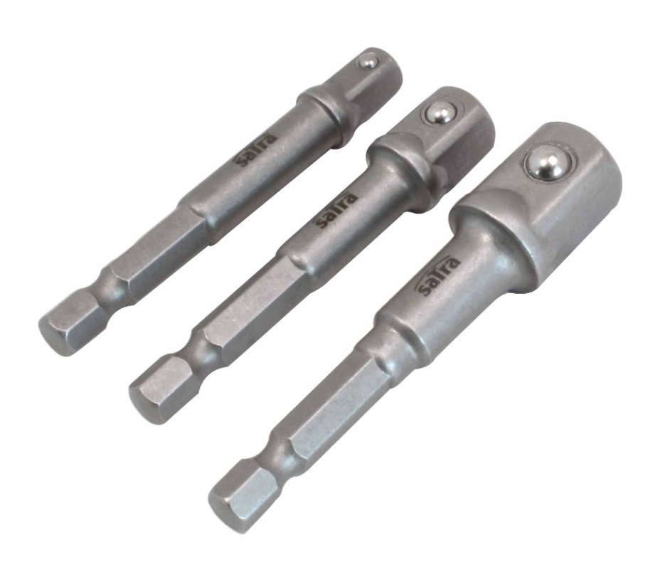 Перехідники для шурупокрута, набір 3 шт. (1/2, 3/8, 1/4) SATRA S-14HS3 Чернігів - фото 1