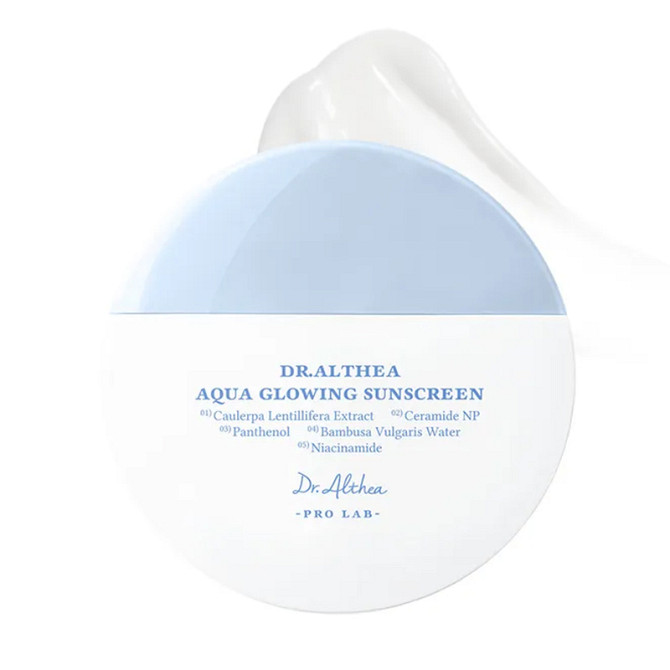 Сонцезахисний крем зволожуючий Aqua Glowing Sunscreen Dr.Althea 45 мл Вінниця - фото 1