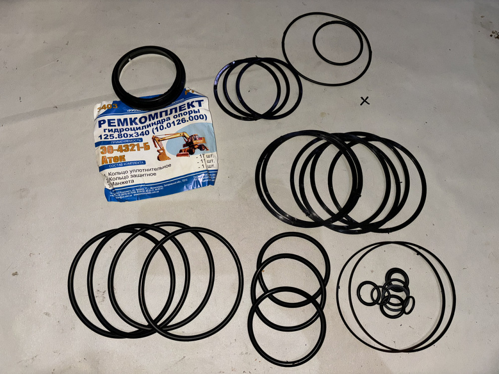 Ремкомплект гидроцилиндра опоры 125.80х340 (10.0126.000) ЭО-4321-Б Атек. Руслан. Харьков - изображение 1