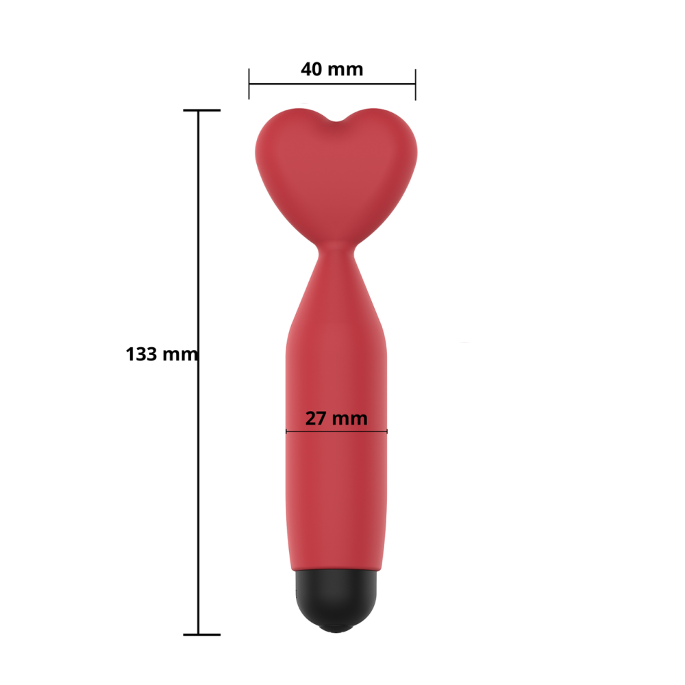 Міні-вібратор - Erospace Sweet Play Mini Heart Vibrator A14 Sex Aura Київ - фото 7