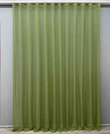 Тюль VR-Textil н115 Шифон однотонний Оливковий 300х270 см (41-066) Киев