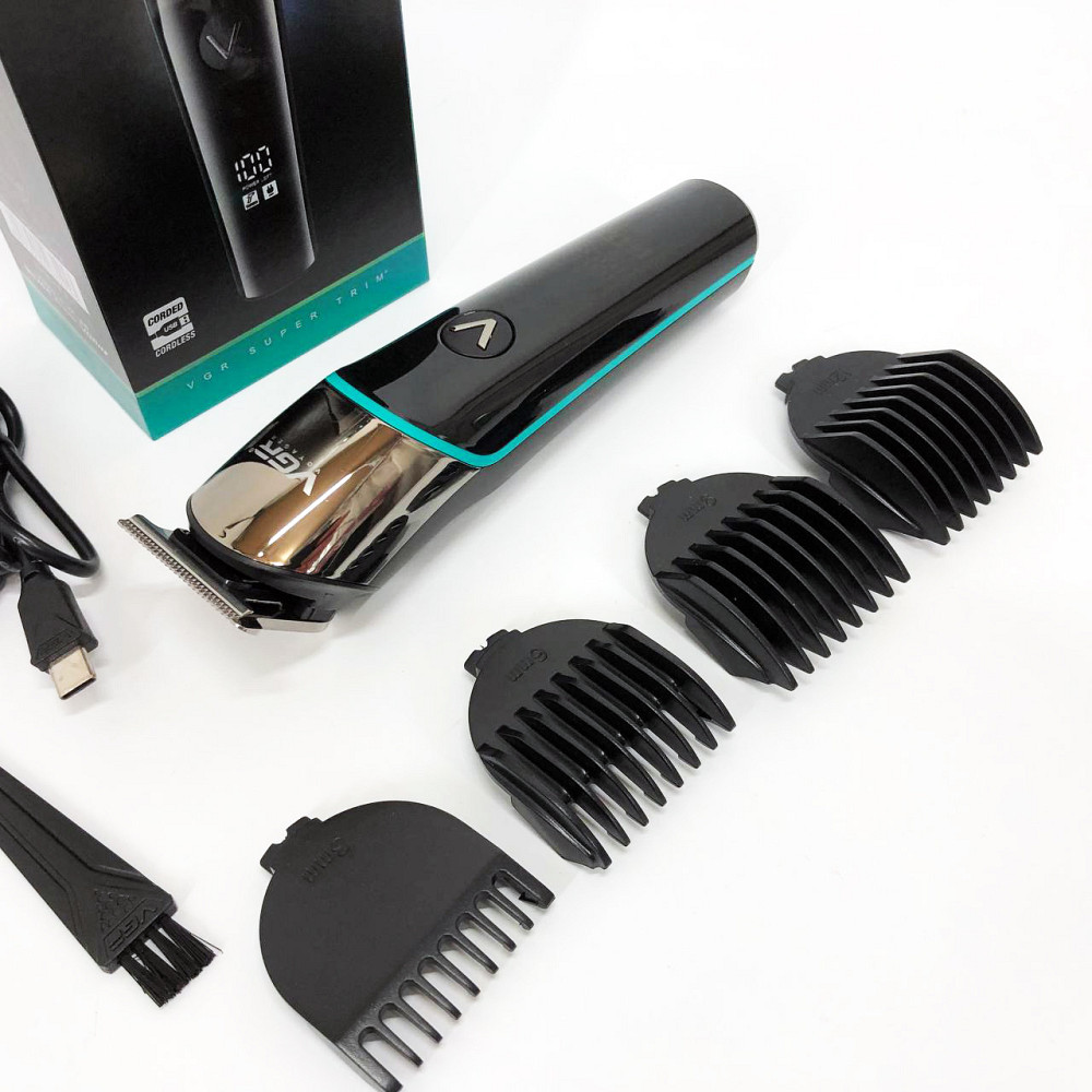 Машина для стрижки в домашних условиях, Аккумуляторная машинка для стрижки волос с насадками DR-24 Львов - изображение 9