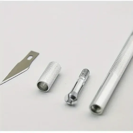 Нож-скальпель з 5 лезвями для паперу та картону Київ