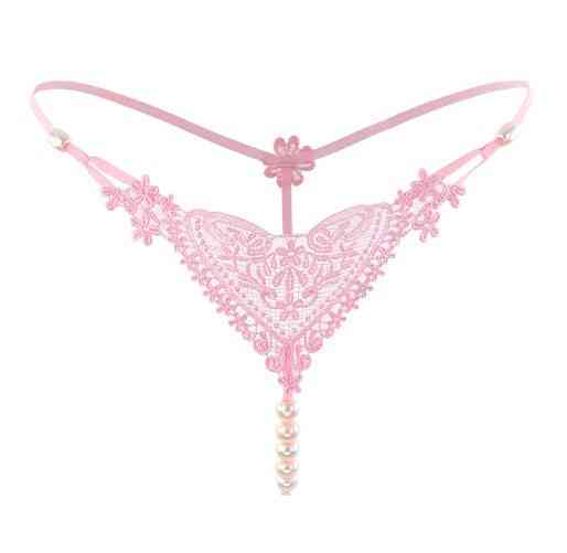 Еротичні труси з перлами універсальний рожевий Київ