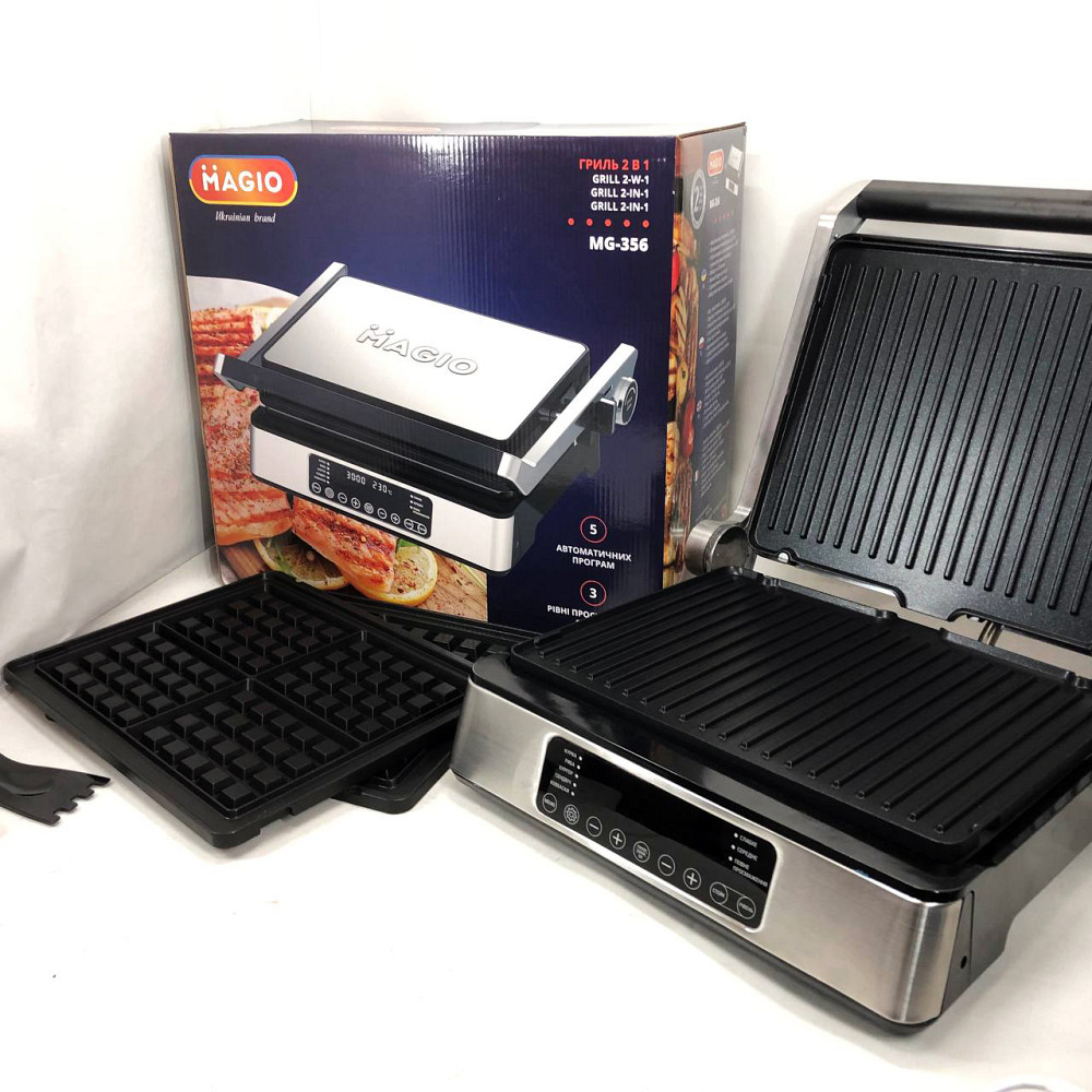 Кухонные бутербродницы, Настольный электрогриль для стейков, Сендвичница бытовая электрическая UW-55 Львов - изображение 5