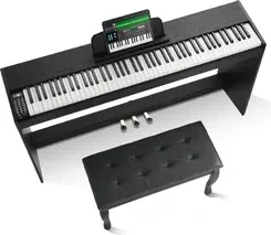 Піаніно (синтезатор) Succebuy Pianino cyfrowe ważone SucceBuy, 88 w pełni ważonych klawiszy, podwójna klawiatura i głośnik z Київ - фото 1