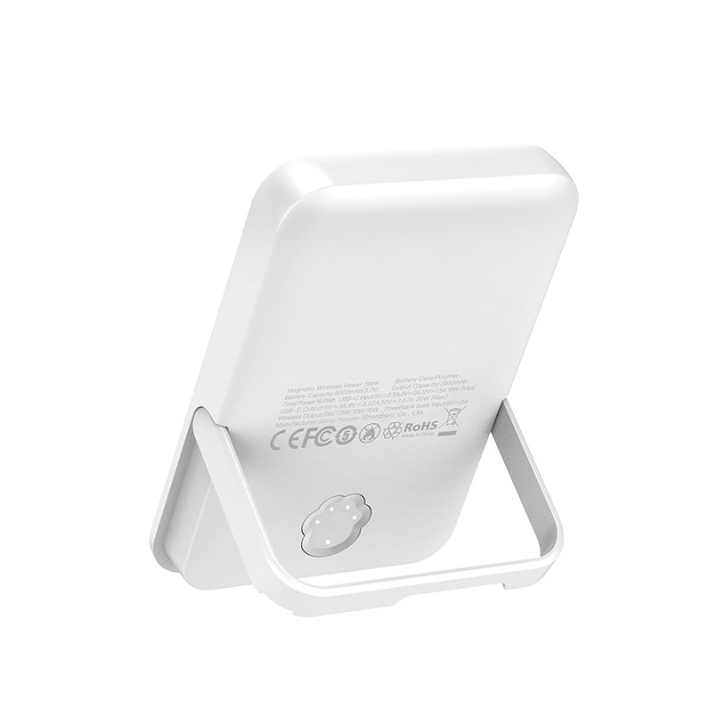 Бездротовий зарядний пристрій XO CX033 3в1 Power bank + Watch Charger + Headphone білий Львів - фото 4