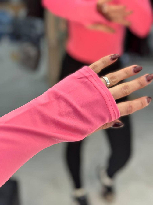 Женский базовый боди с длинным рукавом микродайвинг. Розовый, 46/48 Одесса - изображение 3