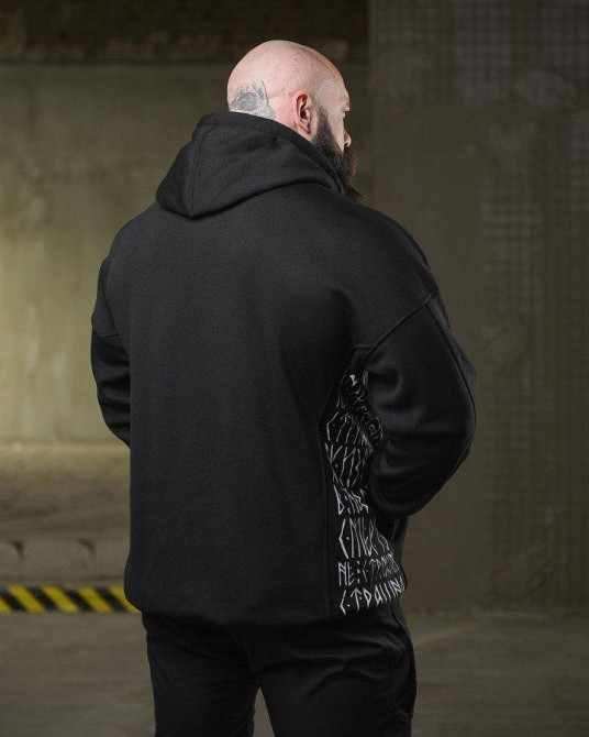 Теплая худи ghetto warrior  НП4873 Одесса - изображение 4