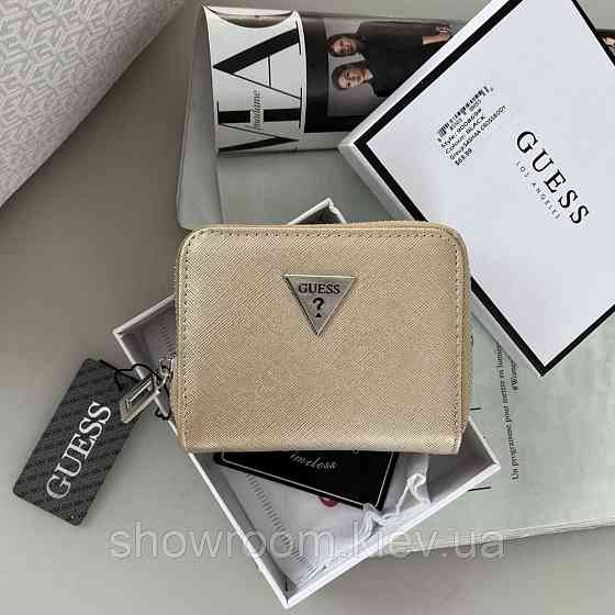 Жіночий маленький гаманець Guess (1211-1) gold Київ